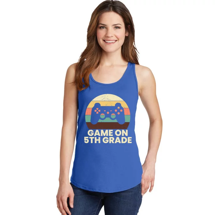 Game On Fifth Grade Gamer Cute 5Th Grade Gift Ladies Essential Tank