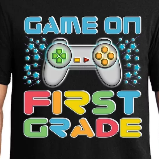 Game On First Grade Gamers Back To School Funny Gift Pajama Set