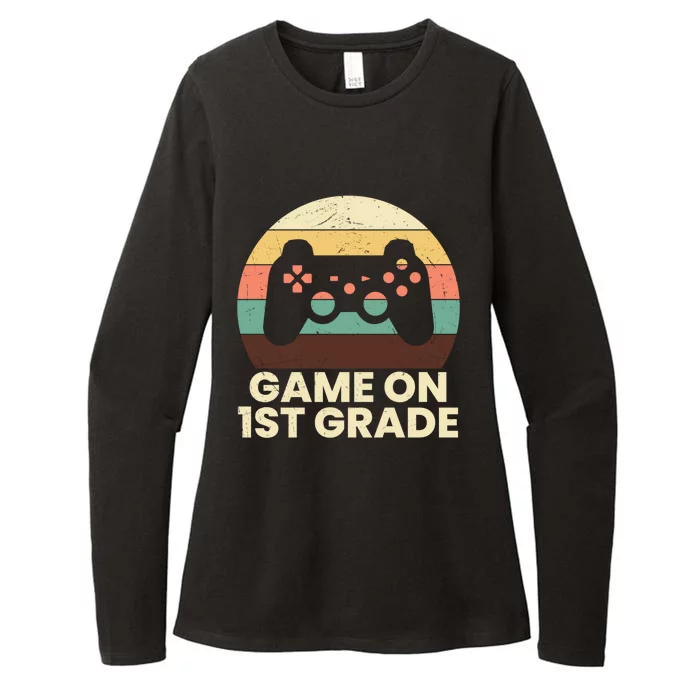 Game On First Grade Video Gamer Cute 1St Grade Funny Gift Womens CVC Long Sleeve Shirt