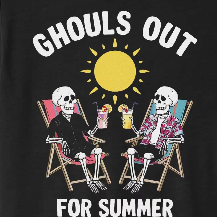 Ghouls Out For Summer Funny Summerween Ghoul Design ChromaSoft Performance T-Shirt