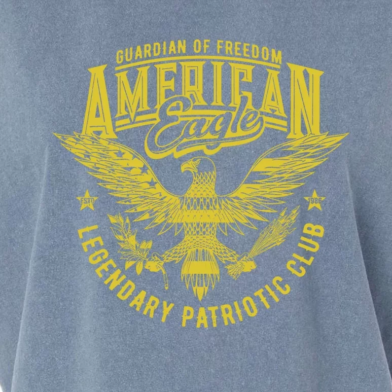 Guardian Of Freedom American Eagle Legendary Patriotic Club Garment-Dyed Women's Muscle Tee