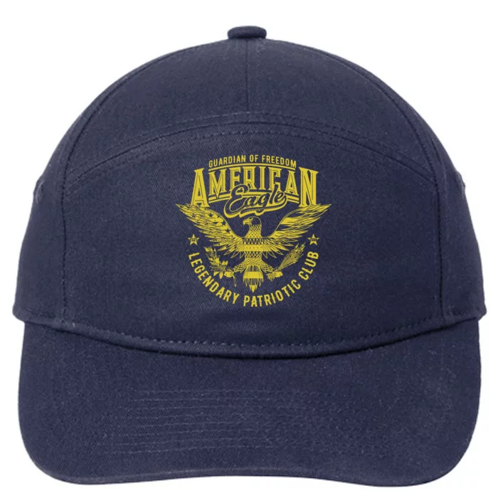 Guardian Of Freedom American Eagle Legendary Patriotic Club 7-Panel Snapback Hat