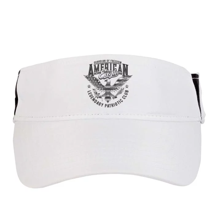 Guardian Of Freedom American Eagle Legendary Patriotic Club Adult Drive Performance Visor