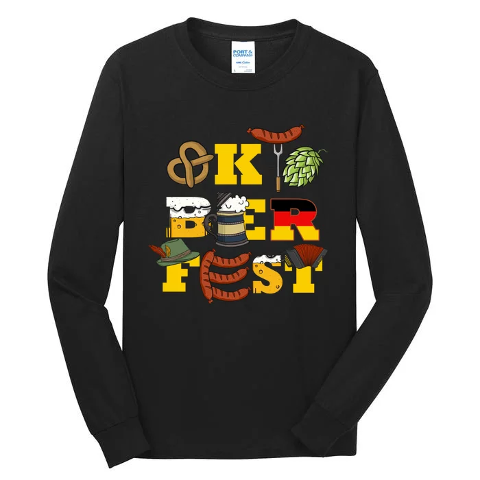 German Oktoberfest Funny Oktoberfest Costume Oktoberfest Tall Long Sleeve T-Shirt