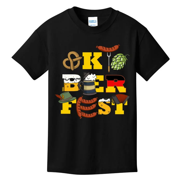 German Oktoberfest Funny Oktoberfest Costume Oktoberfest Kids T-Shirt