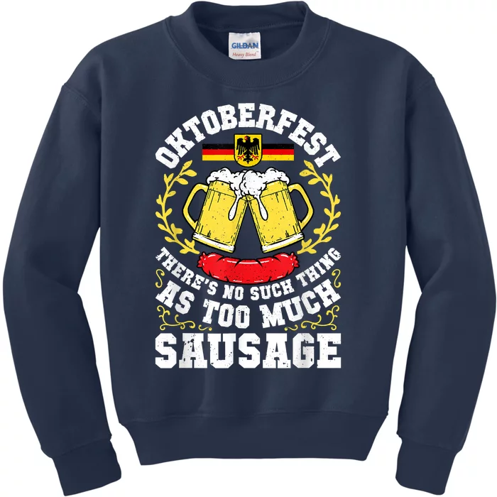 German Oktoberfest Funny Octoberfest Party Women Germany Kids Sweatshirt