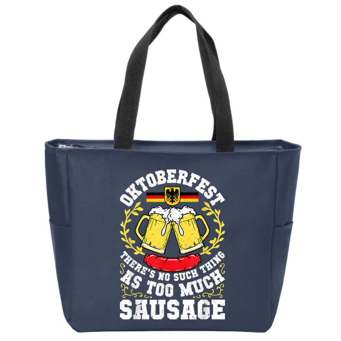 German Oktoberfest Funny Octoberfest Party Women Germany Zip Tote Bag