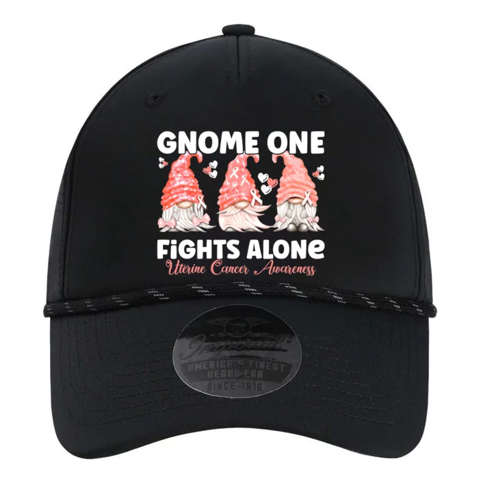 Gnome One Fights Alone Peach Uterine Cancer Awareness Performance The Dyno Cap