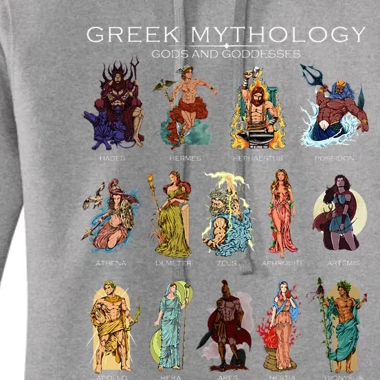 Gods Of Greek Mythology Women's Pullover Hoodie