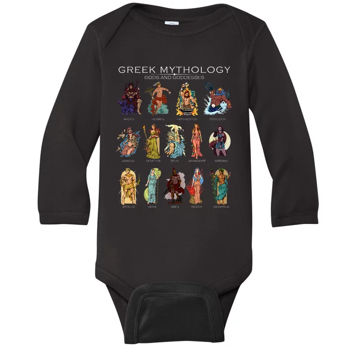 Gods Of Greek Mythology Baby Long Sleeve Bodysuit