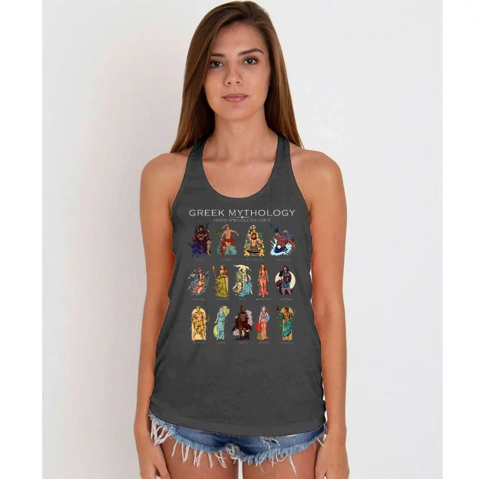 Gods Of Greek Mythology Women's Knotted Racerback Tank