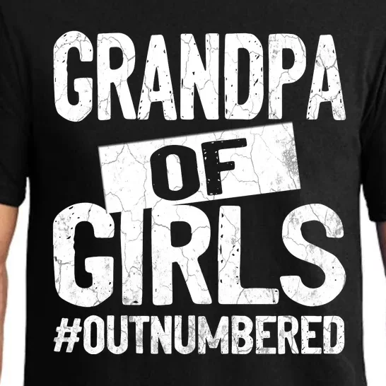 Grandpa Of Girl Outnumbered Funny Fathers Day Pajama Set