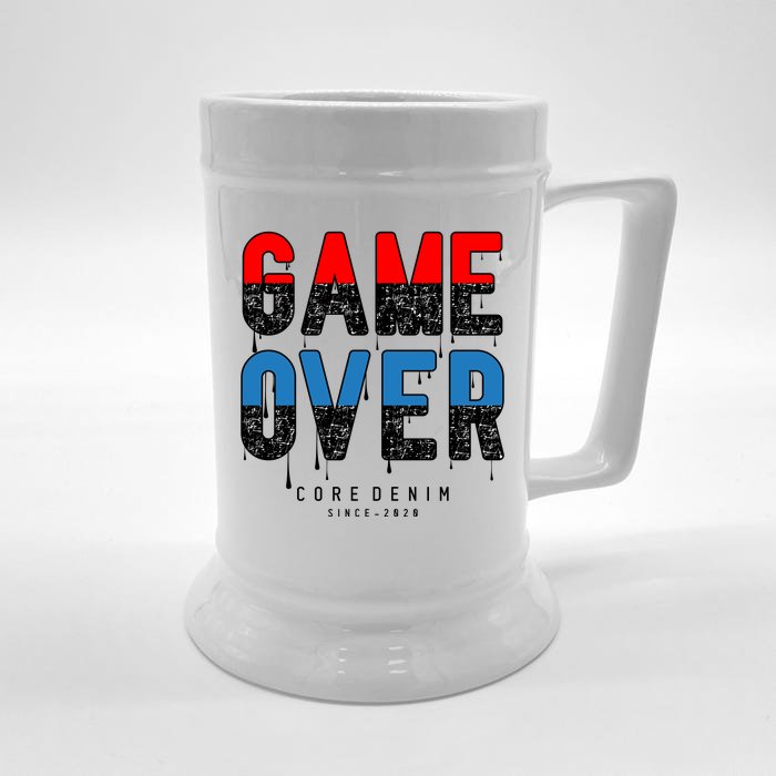 Game Over Front & Back Beer Stein