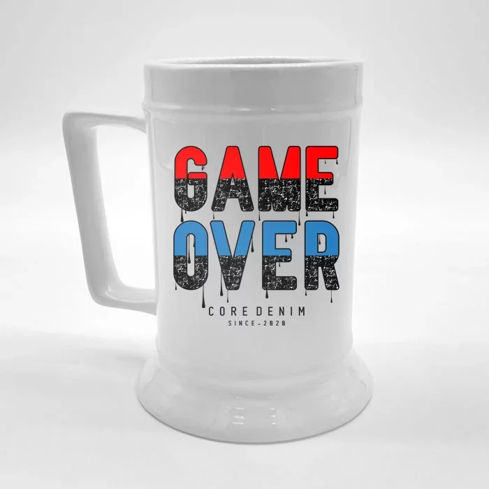 Game Over Front & Back Beer Stein