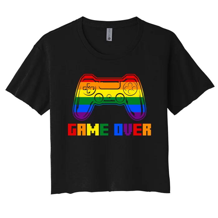 Game Over Women's Crop Top Tee