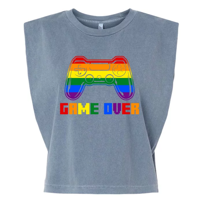 Game Over Garment-Dyed Women's Muscle Tee