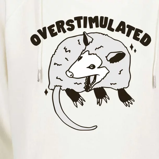 Gotfunny Overstimulated Womens Funnel Neck Pullover Hood