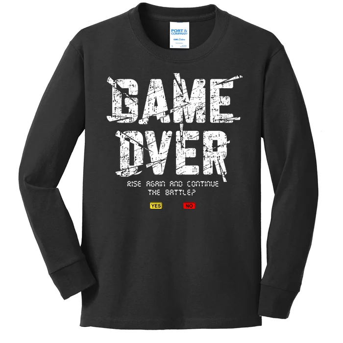 Game Over Kids Long Sleeve Shirt