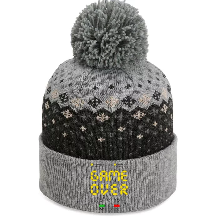 Game Over The Baniff Cuffed Pom Beanie