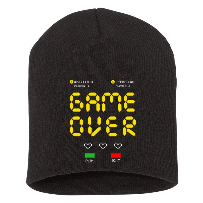 Game Over Short Acrylic Beanie