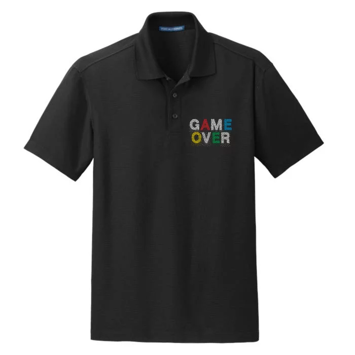 Game Over Dry Zone Grid Performance Polo