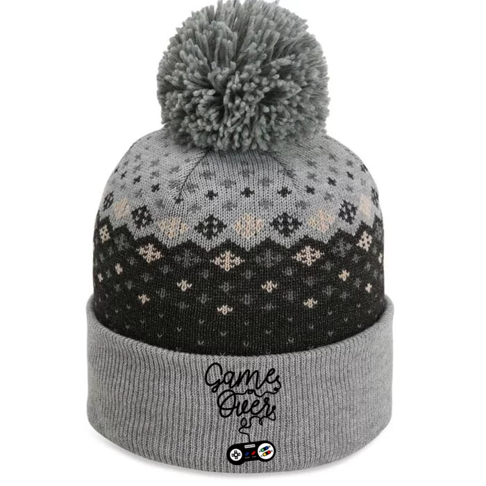 Game Over The Baniff Cuffed Pom Beanie