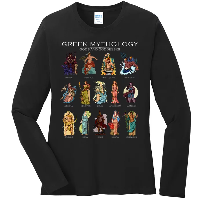 Gods of Greek mythology Ladies Long Sleeve Shirt