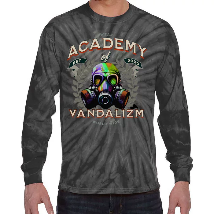 Graduate Of Graffiti: Academy Of Vandalism Tie-Dye Long Sleeve Shirt