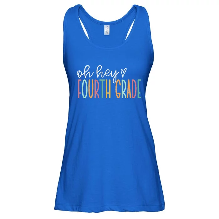 Groovy Oh Hey Fourth Grade Cute 4th Grade Team Ladies Essential Flowy Tank