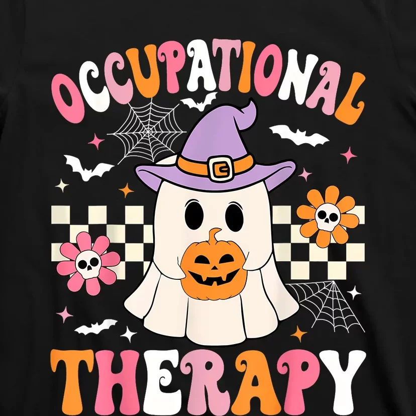 Groovy Ot Halloween Occupational Therapy Halloween Ot Ghost T-Shirt