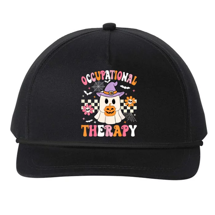 Groovy Ot Halloween Occupational Therapy Halloween Ot Ghost Snapback Five-Panel Rope Hat