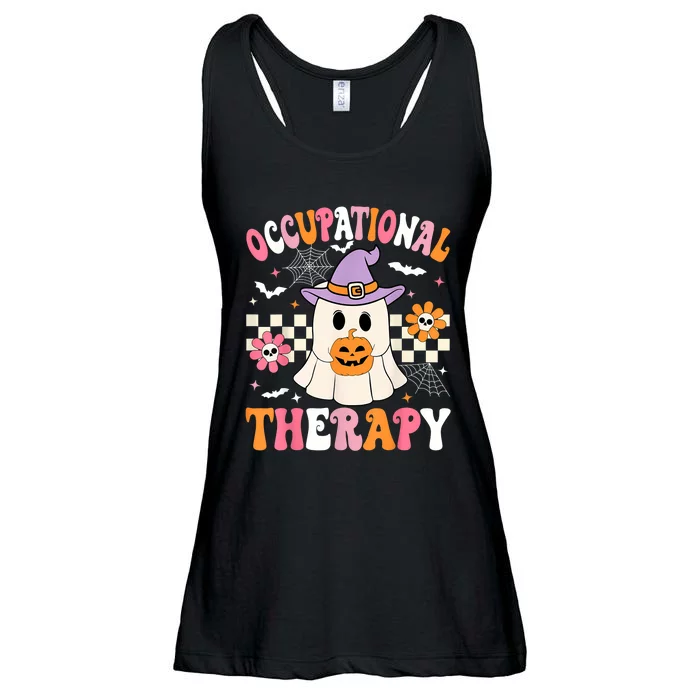 Groovy Ot Halloween Occupational Therapy Halloween Ot Ghost Ladies Essential Flowy Tank