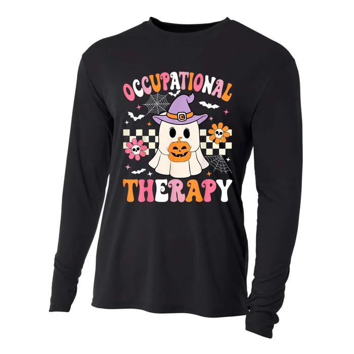 Groovy Ot Halloween Occupational Therapy Halloween Ot Ghost Cooling Performance Long Sleeve Crew