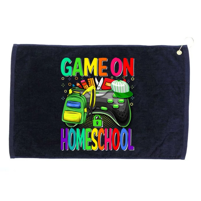 Game On Homeschool Back To School Homeschool Level Unlocked Meaningful Gift Grommeted Golf Towel