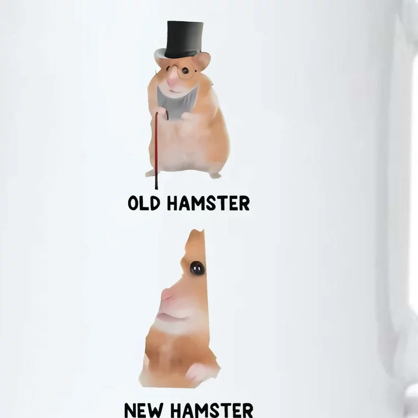 Gotfunny Old Hamster New Hamster Black Color Changing Mug