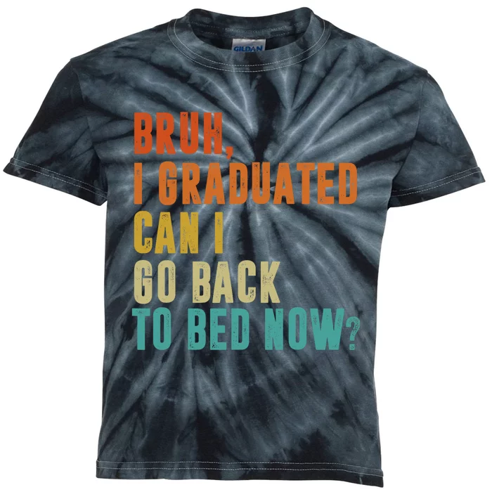 Graduate Outfit Idea Party Class Of 2025 Funny Graduation Kids Tie-Dye T-Shirt