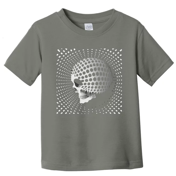 Graphic Optical Illusion Skull Toddler T-Shirt