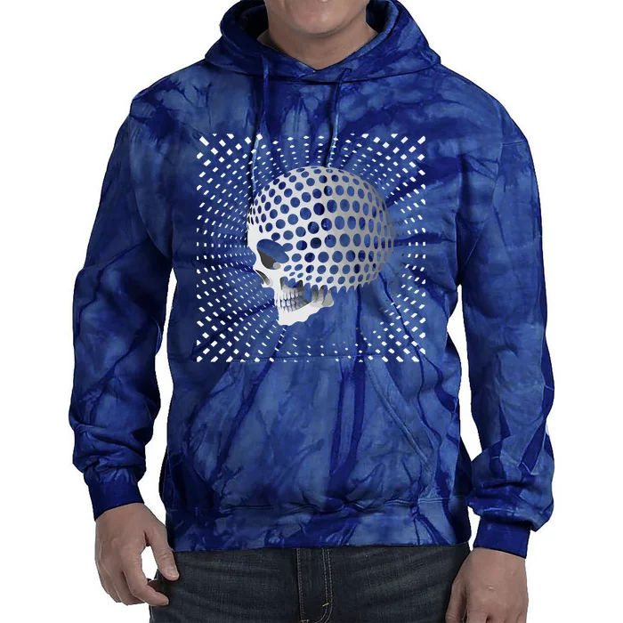 Graphic Optical Illusion Skull Tie Dye Hoodie