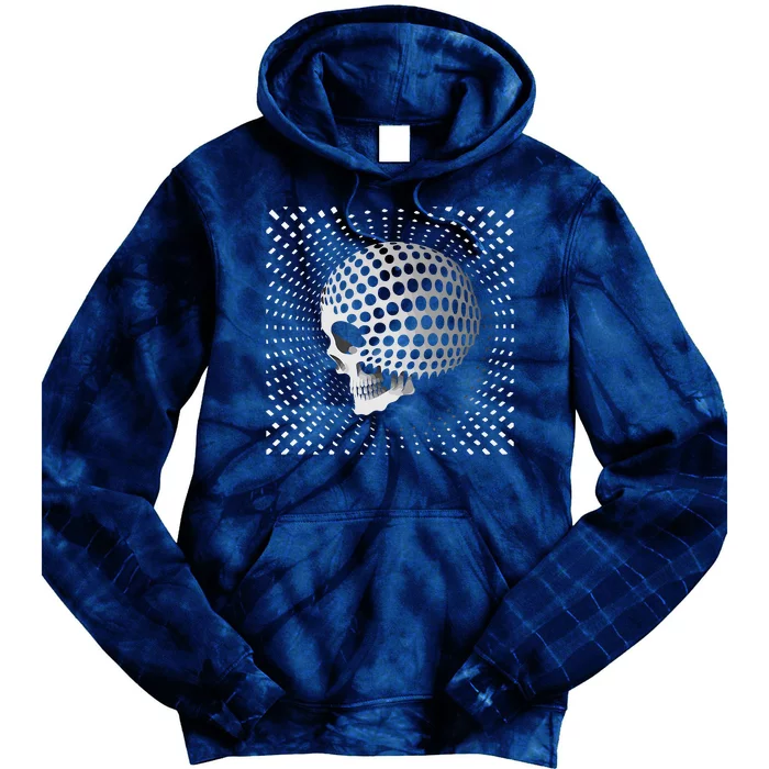 Graphic Optical Illusion Skull Tie Dye Hoodie