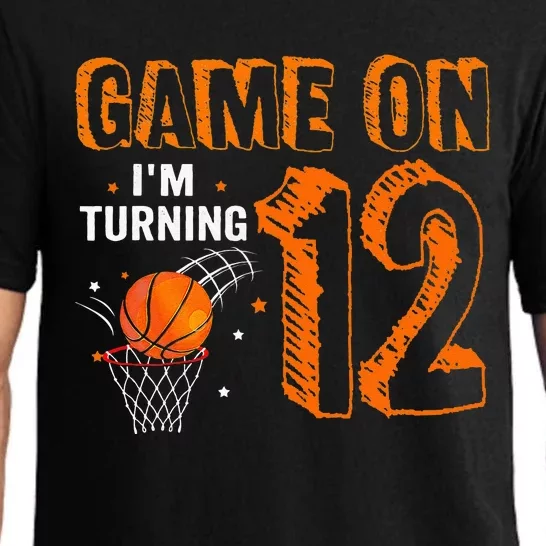 Game On I'm Turning 12 Basketball 12th Birthday Pajama Set