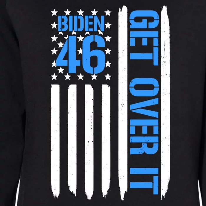 Get Over It 46th President Biden Womens California Wash Sweatshirt