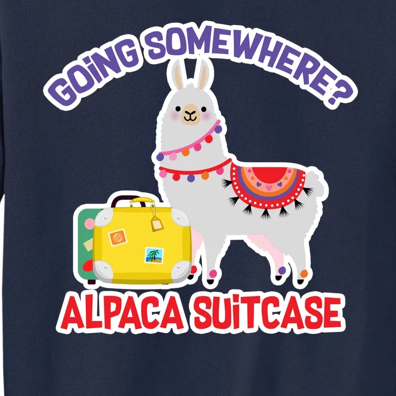 Going Somewhere Alpaca Suitcase Tall Sweatshirt