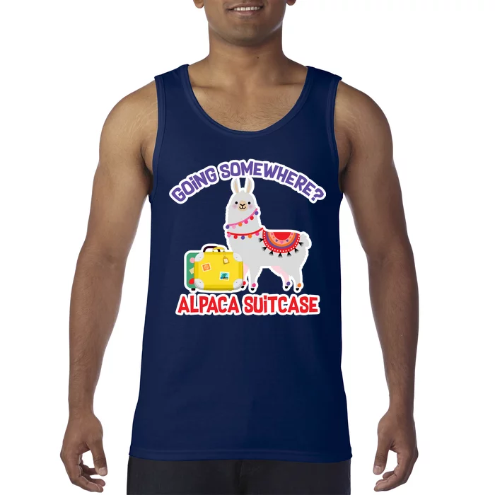 Going Somewhere Alpaca Suitcase Tank Top