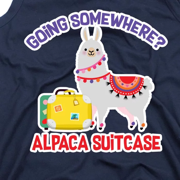 Going Somewhere Alpaca Suitcase Tank Top