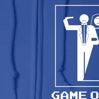 Game Over Jga Wedding Groom Funny Meaningful Gift Full Zip Hoodie