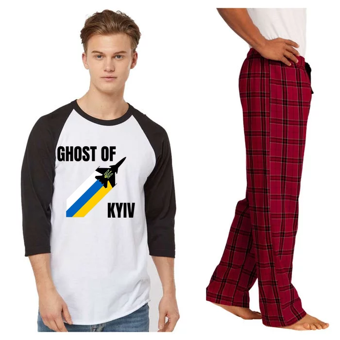 Ghost Of Kyiv Ukraine Fighter Pilot Legend Raglan Sleeve Pajama Set