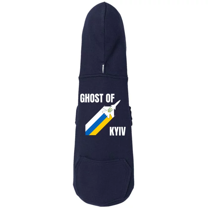 Ghost Of Kyiv Ukraine Fighter Pilot Legend Doggie 3-End Fleece Hoodie