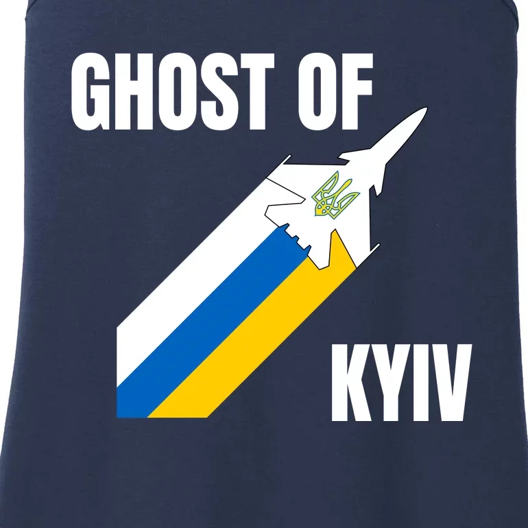 Ghost Of Kyiv Ukraine Fighter Pilot Legend Ladies Essential Tank