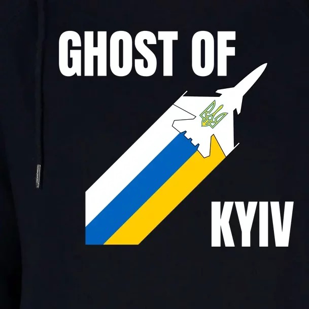 Ghost Of Kyiv Ukraine Fighter Pilot Legend Womens Funnel Neck Pullover Hood