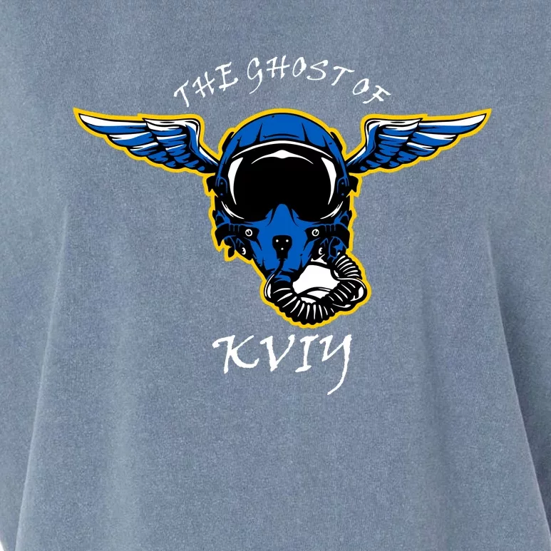 Ghost Of Kyiv Ukraine Fighter Pilot Mask Legend Garment-Dyed Women's Muscle Tee